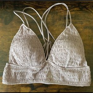 Pink by Victoria’s Secret Smocked Triangle Bralette